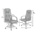 KANCELÁRSKA OTOČNÁ STOLIČKA CHRÓMOVÁ STOLIČKA SOFOTEL 221